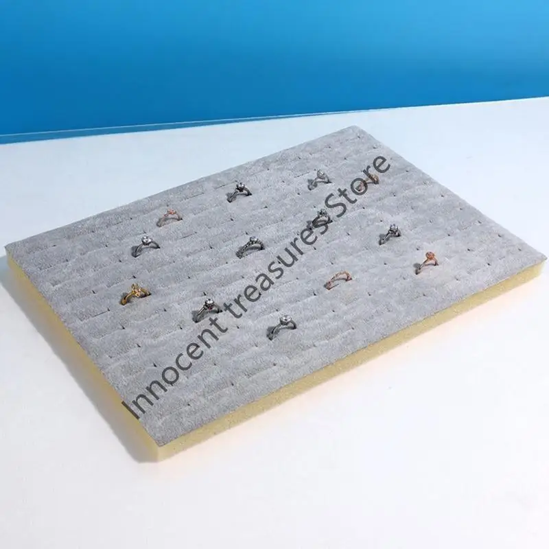 

3XUA Foam Rings Insert Display Jewelry Tray Storage Box 100Slot Rings Holder