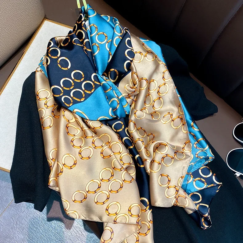 Summer Sun True Silk Scarf Women 2024 Spring and Summer New Scarf Long Women Fashion Air Conditioning Warm Shawl Headscarf