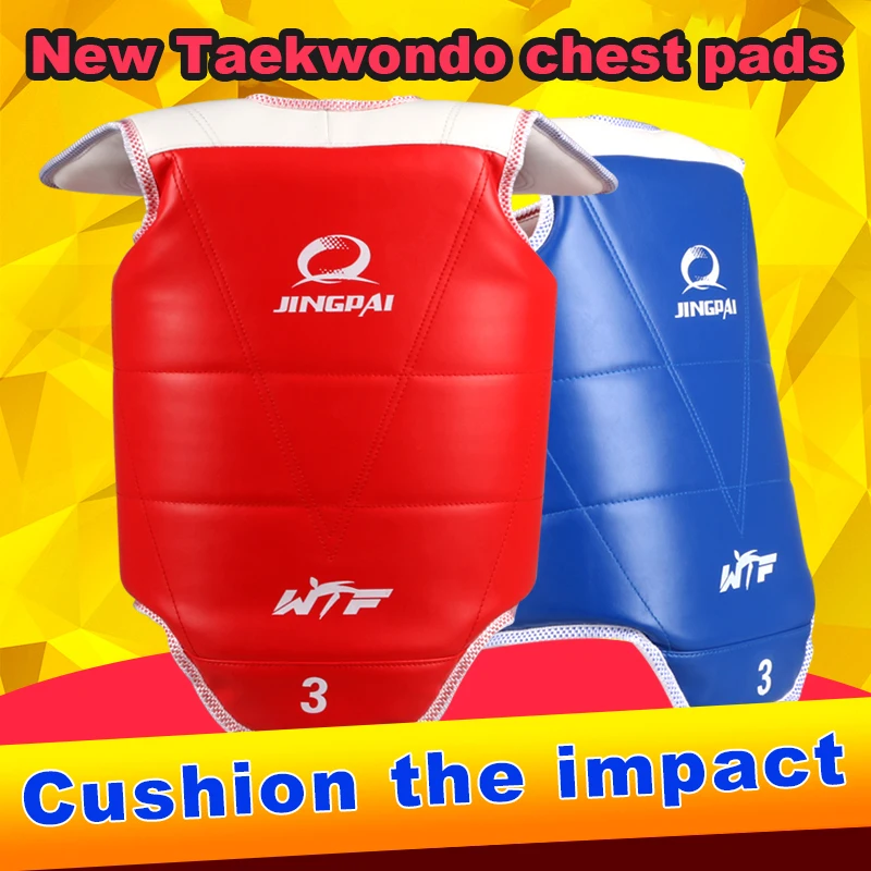 Traditional Taekwondo Chest Guard Kids Men Women Student Red Blue Karate Tae Kwon Do Protectors WTF Approved Vest Supporters TKD