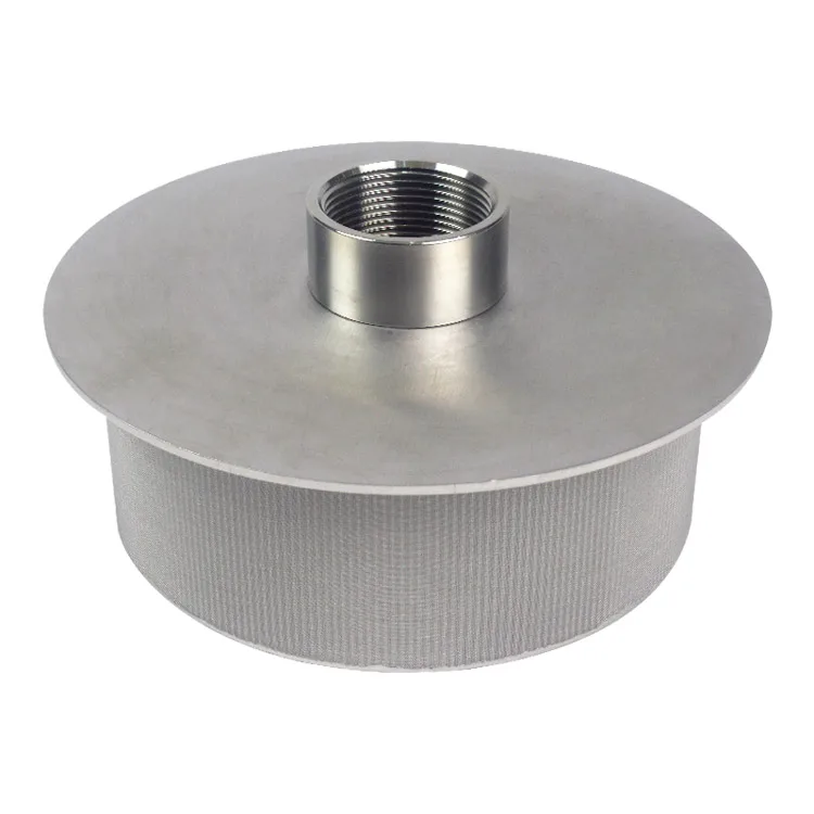 Chinese Popular High Quality Customized Stainless Steel Sintering Filter 55*200*95 with G1-1-2 Female Thread