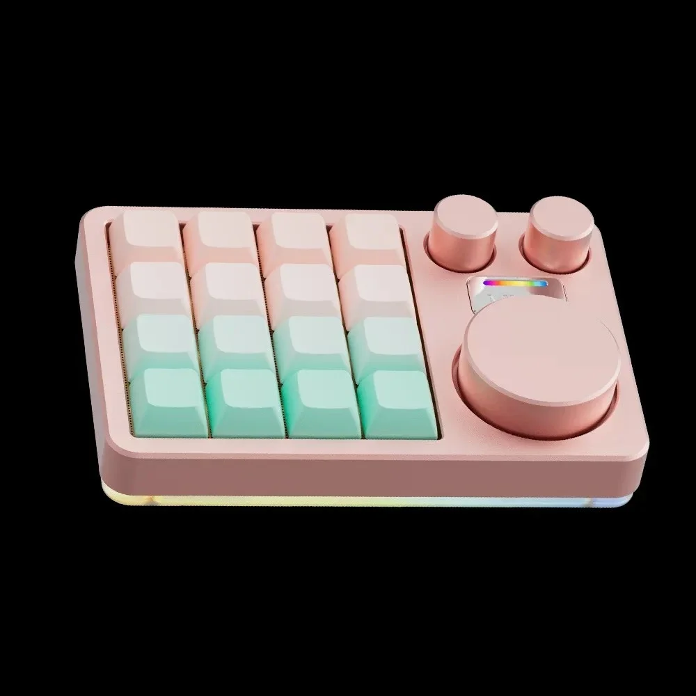 2026 Limited Offer PAD16 Button Multi Knob Acrylic K16pro Numeric Keyboard Designer