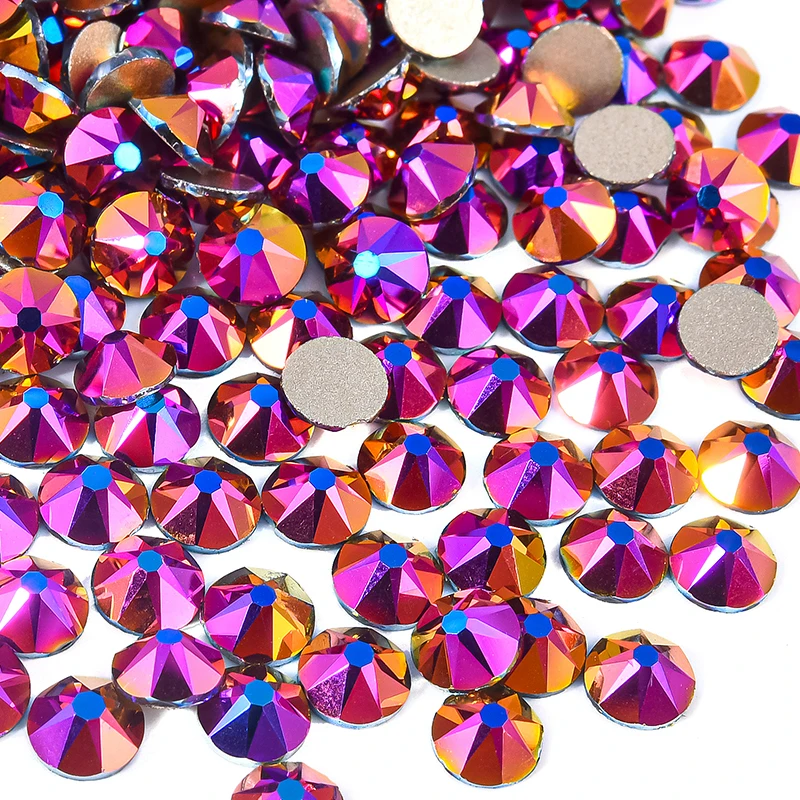 Billow Violet 2088 Non-Hotfix Strasssteine SS16-SS30 Gold Flatback Glitzer Strass Kristall Grüne Steine für Nagelkunst-Dekorationen – Detail 12