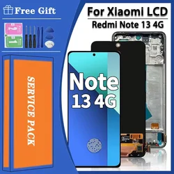 6.67'' for Xiaomi Redmi Note 13 4G 23129RAA4G 23124RA7EO Lcd Display Digital Touch Screen for redmi note 13 4G Screen with Frame