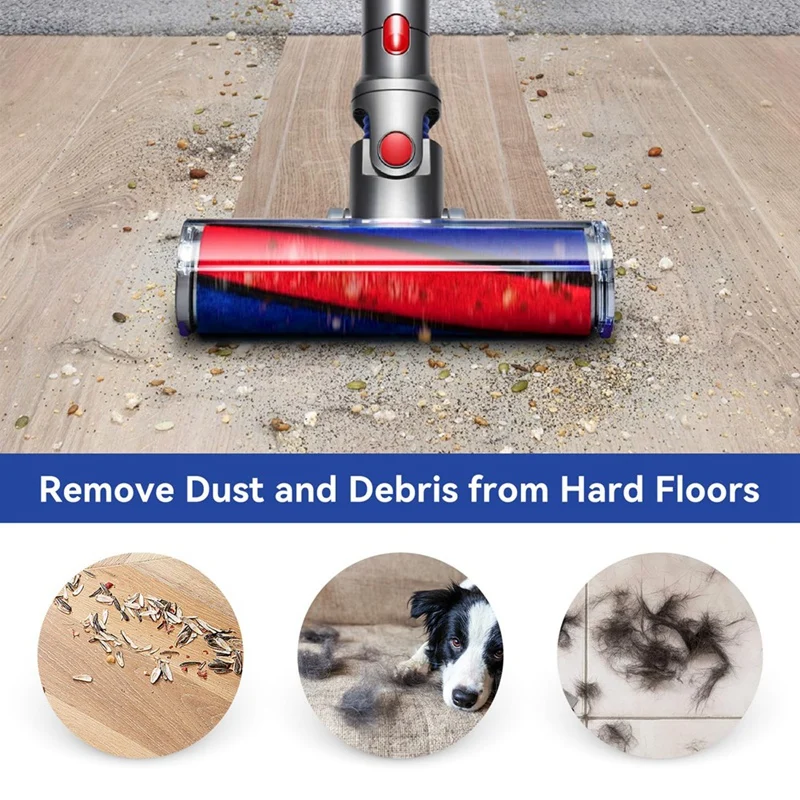 Brosse à rouleau souple pour aspirateur Dyson sans fil, pièces de rechange, V8 Slim V10 Slim V12, poignées protected Slim V15, Dream Accessoires-A