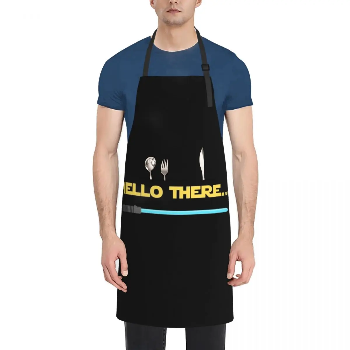 

Hello There... Obi-Wan Apron Kids Waterproof Kitchen Handle For Women Apron