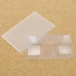 10 PCS For Reading Newspaper Book Transparent Made Of Plastics Loupe Magnifying Glass Magnifiers Fresnel Lens
