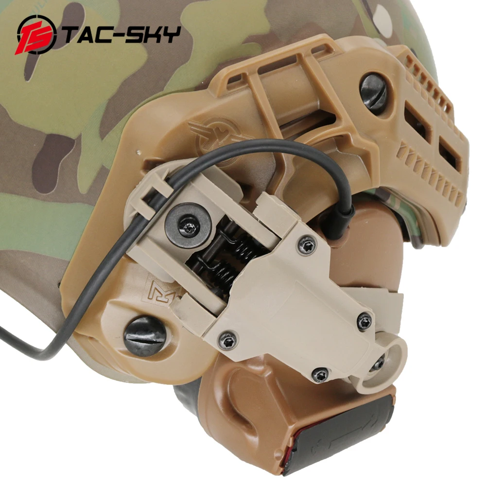 TAC-SKY Chiến Thuật Tai Nghe COMTAC II III IV XPI Vòng Cung Mũ Bảo Hiểm Theo Dõi Adapter Tương Thích Với MTEK Thông Lượng PTS Mũ Bảo Hiểm