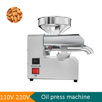 110V/220V Oil Press Rated Power 800W Oil Extraction Stainless Steel Peanut Flaxseed Walnut Sesame Rapeseed Oil Press Machine