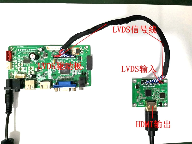 LVDS to HDMI Adapter Board LVDS Dual 8-input to HDMI Output Supports Multiple Resolutions