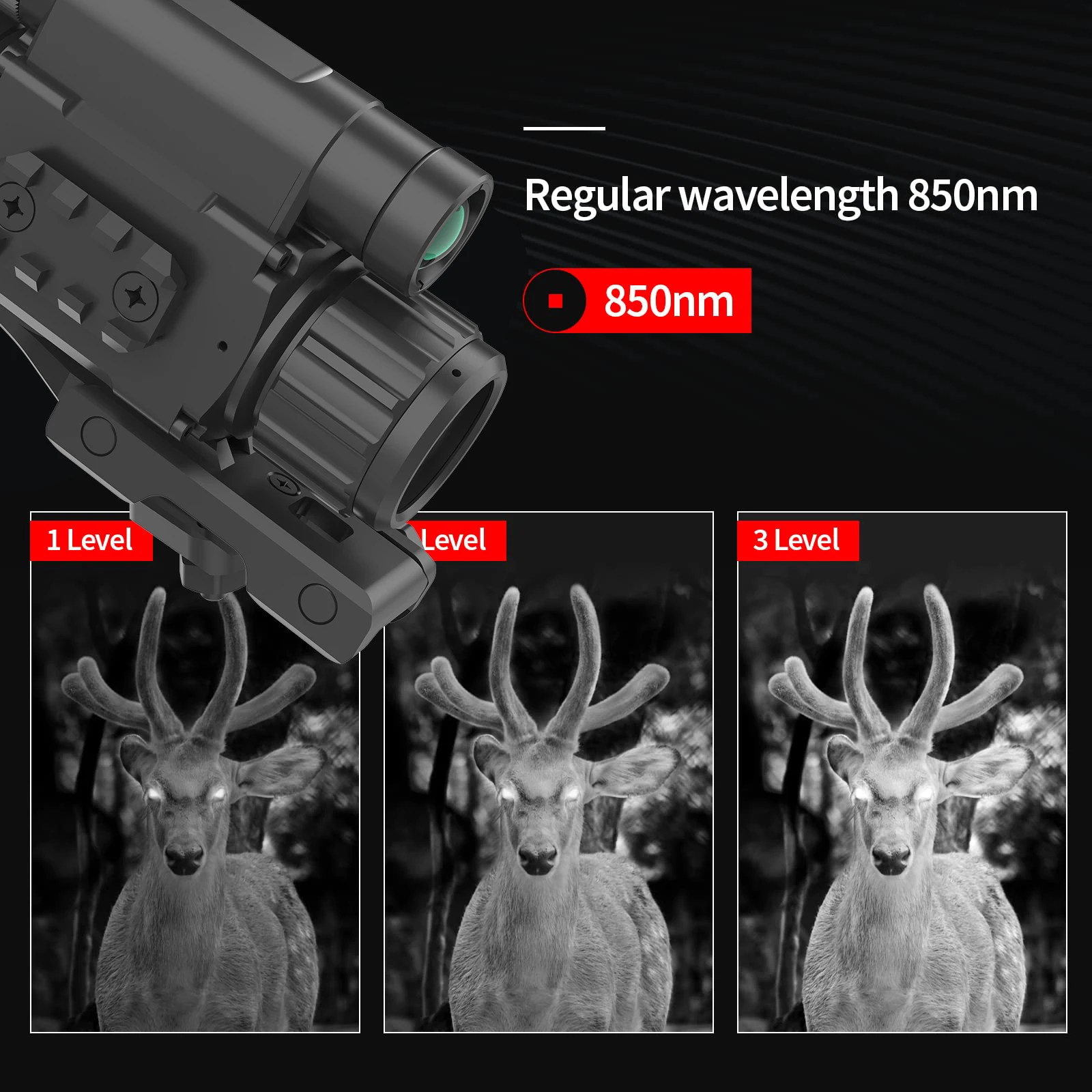 Imagem -03 - Digital Aim Visão Âmbito Noturno Balístico Analisar Gravação de Vídeo Laser Rangefinder Caça Monocular Nv009a Lrf Clip-on