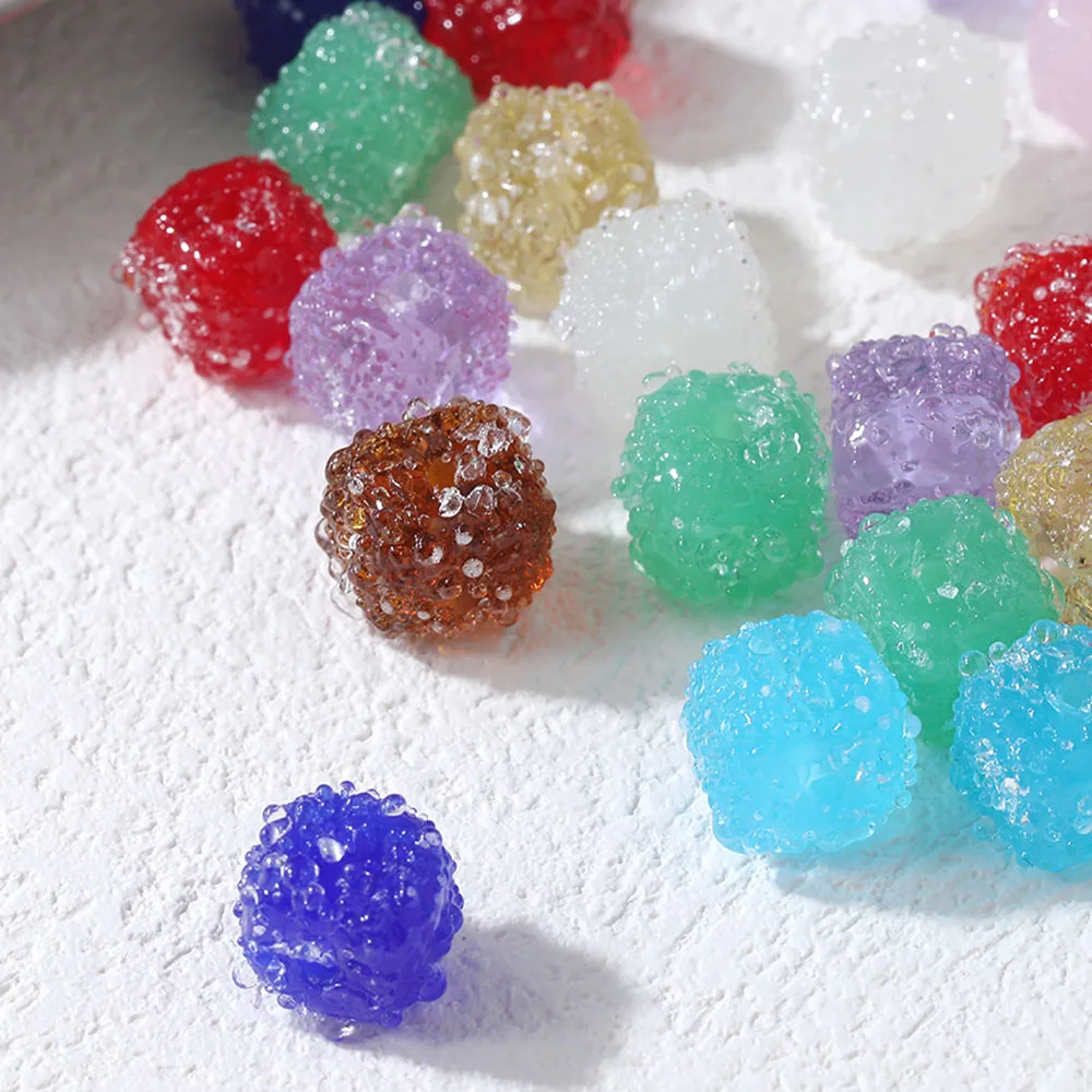 4PCS Dainty Candy Design Beads Glass Spacer Beads for Jewelry Making Necklace Findings Supplies DIY Accessories