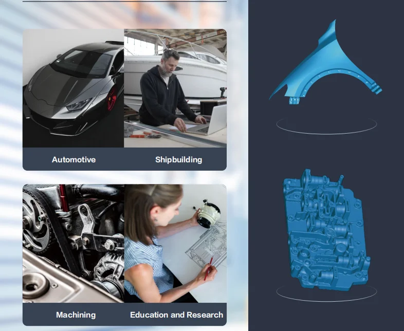 3D Laser Scanner para Human Body Scan Scanning, Peças mecânicas, Estéreo industrial, Modelagem