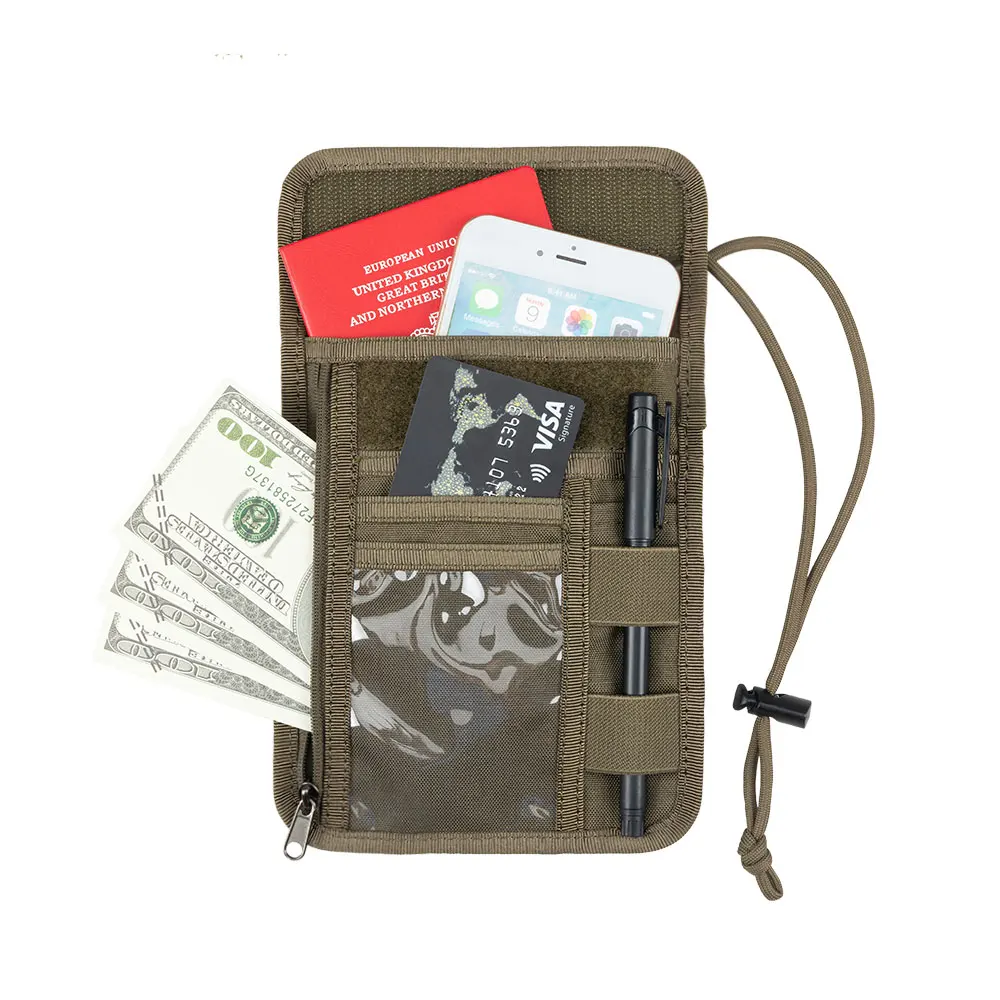 EXCELLENT ELITE SPANKER Tactical ID Card Case Patch Neck Lanyard Credit Card Storage Bag Neck Lanyard  Practical Card Holder