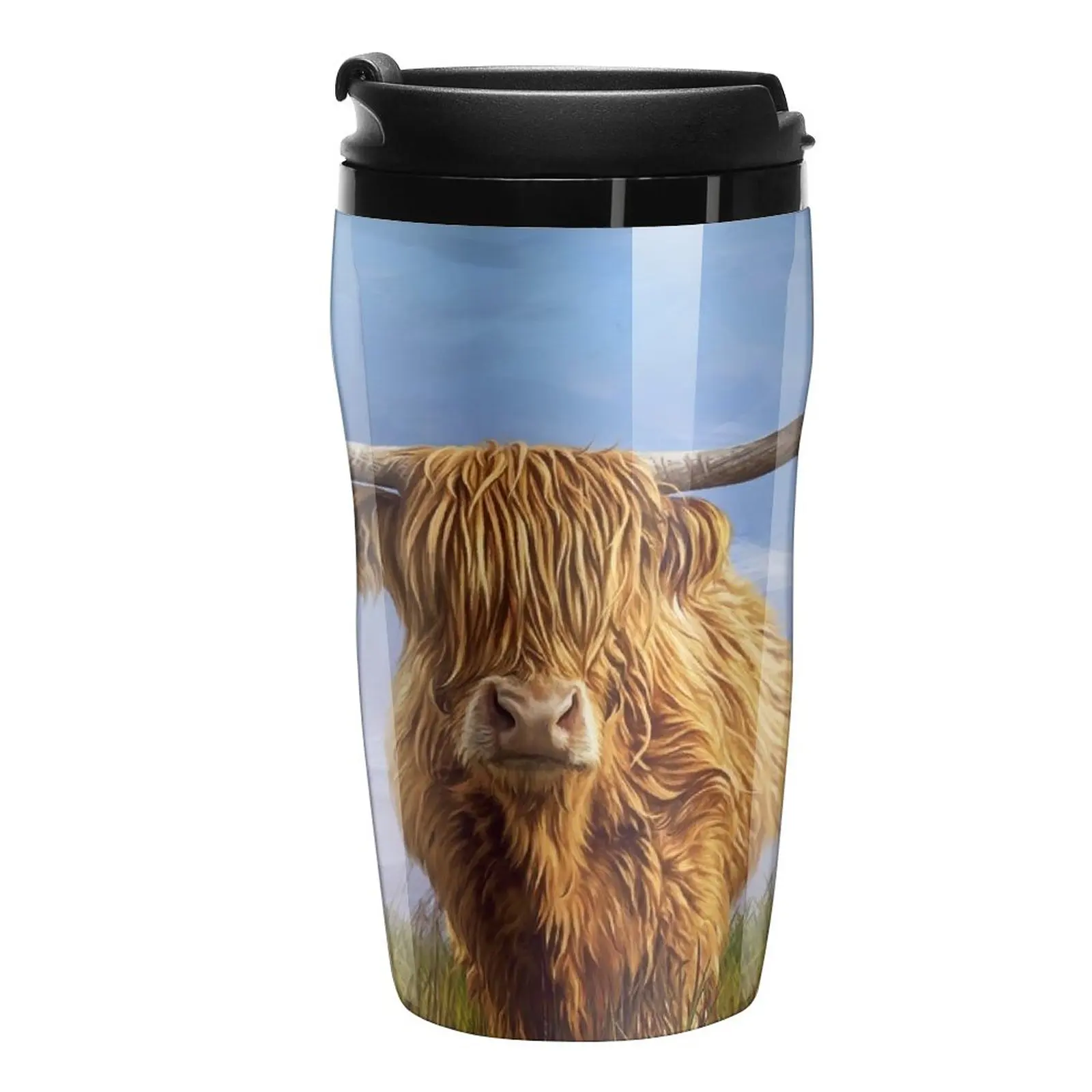 

New Blossom' The Highland Cow Travel Coffee Mug Cup Coffe Cute Mugs Pretty Coffee Cup Coffee Set