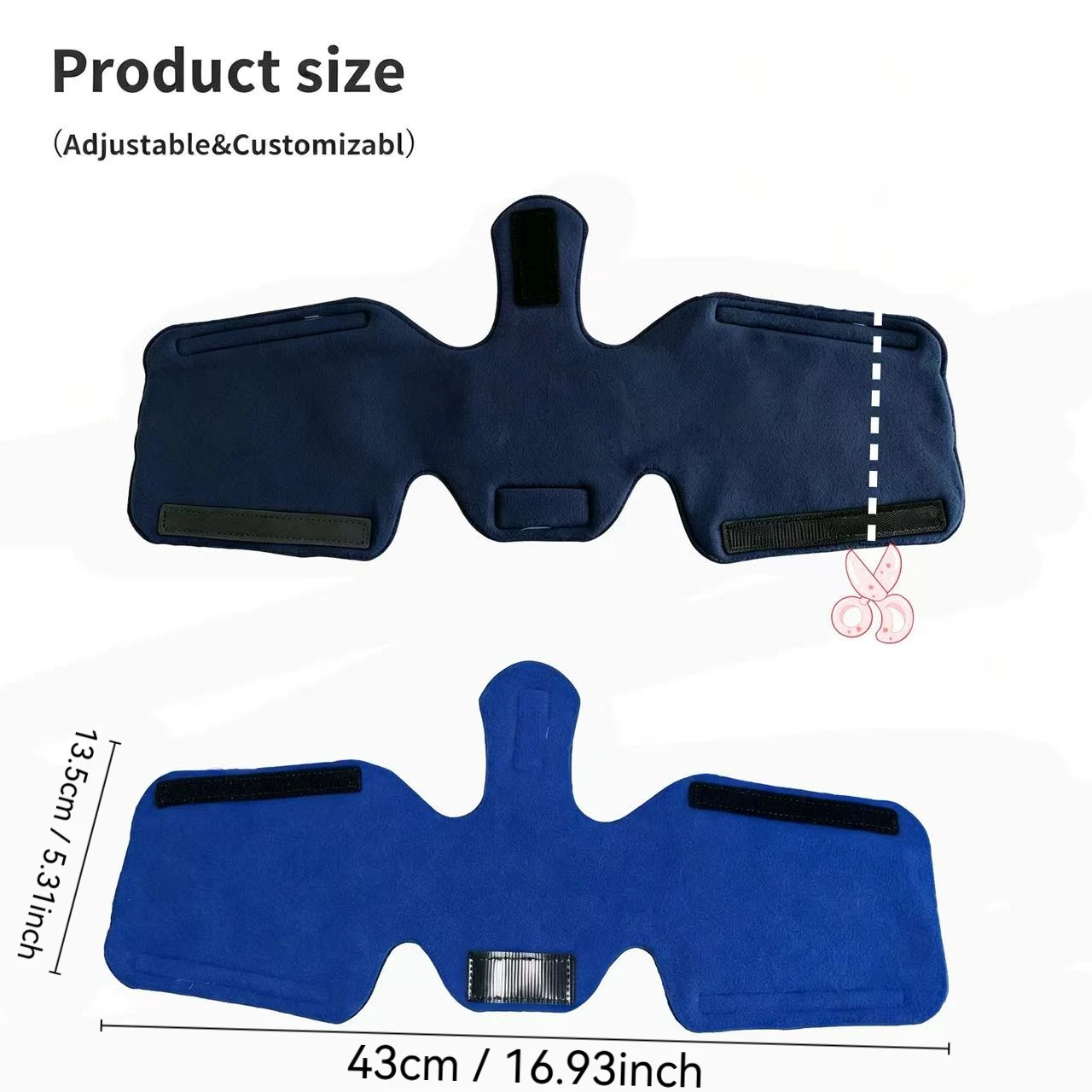 CPAP Strap Pads Soft Fleece Mask Headgear Cushion Covers, Reusable Comfort Neck Cheek Protector Wrap to Reduce Red Marks & Skin - view 2