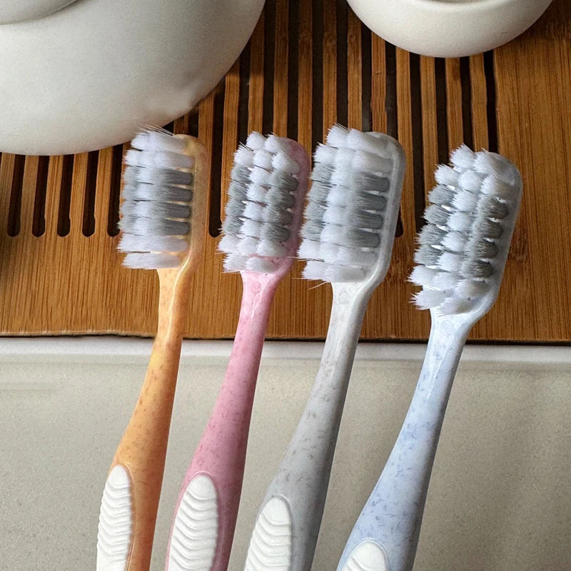 12 PC Family Toothbrush Set For Women And Man Medium Soft Bristle Brush Teeth Wide Head Do Not Harm Teeth Oral Cleaning Tools