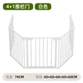 4 plus 1 white fence