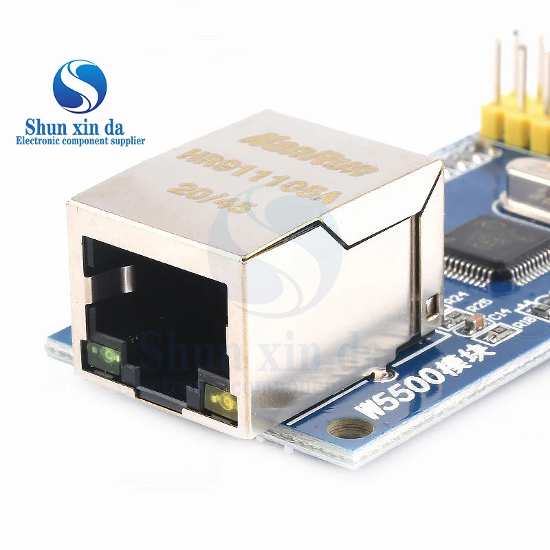Сетевой модуль локальной сети W5500 Ethernet Shield Поддержка программы микроконтроллера TCP/IP 51/STM32 с 32 КБ SPI 3,3 В/5 В через W5100