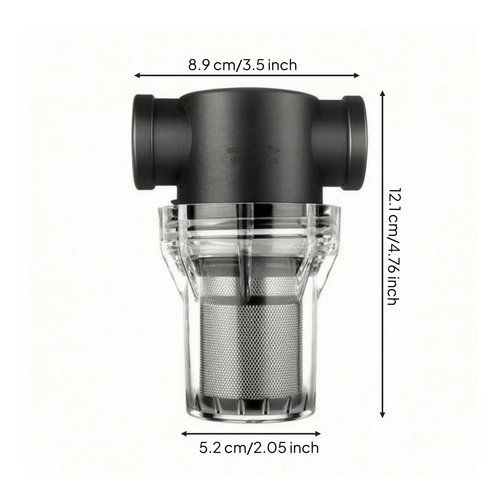 Inline Water Strainer Float Control Valve with Fine Steel Mesh for Clog Prevention in Water Lines