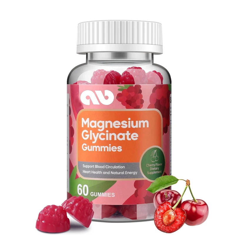 

Glycine magnesium gummies 400mg, containing L-Threonate magnesium 200mg, South African drunk eggplant,zinc,vegetarian-60 gummies