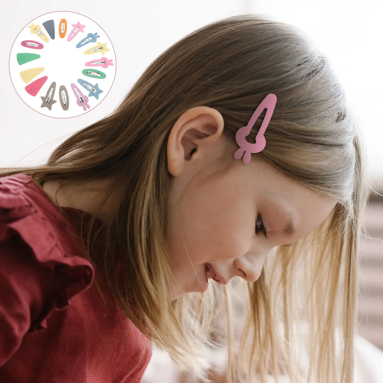 

16Pcs Candy Color Hair Barrettes Charming Snap Hairpins Perfect for Birthday Party Candy Color Hairpin Women Hair Clip