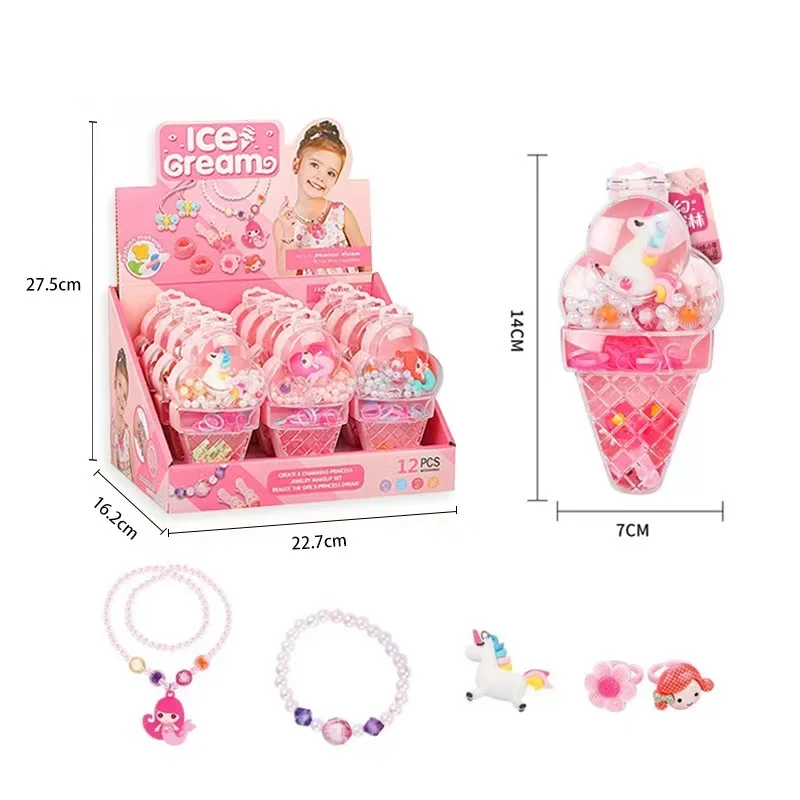 Ice cream fairy beading bracelet amblyopia training jewelry making materials children wear beads diy bag beading wisdom