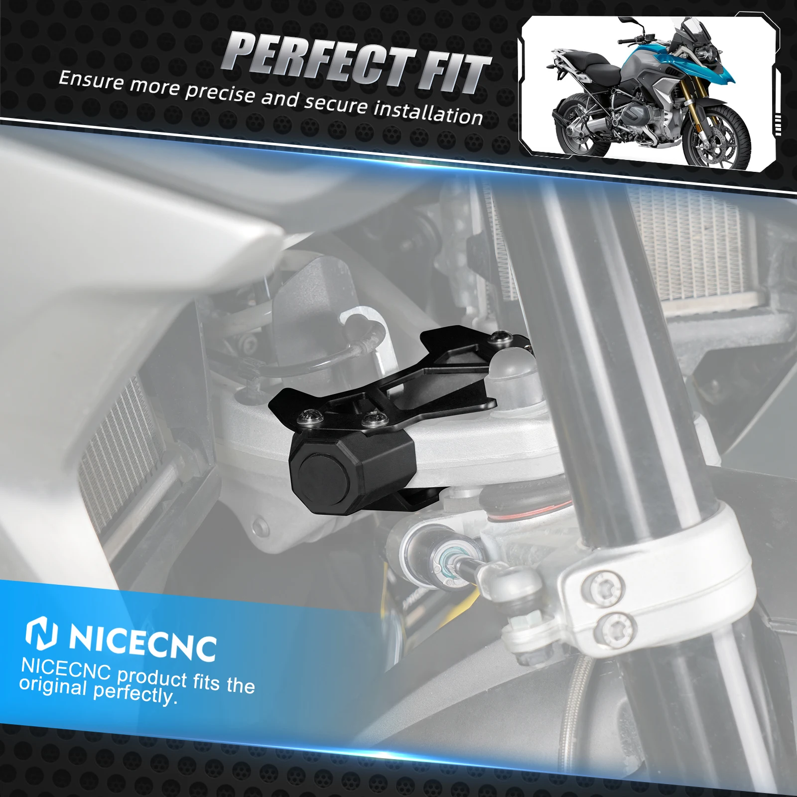 (EU-Lagerbestand) Für BMW R1250GS Adventure 2018-2024 R1250GS 2018-2023 Lenkstopp Lenkradbegrenzer R1200GS Adventure 2014-2018 – Detail 3