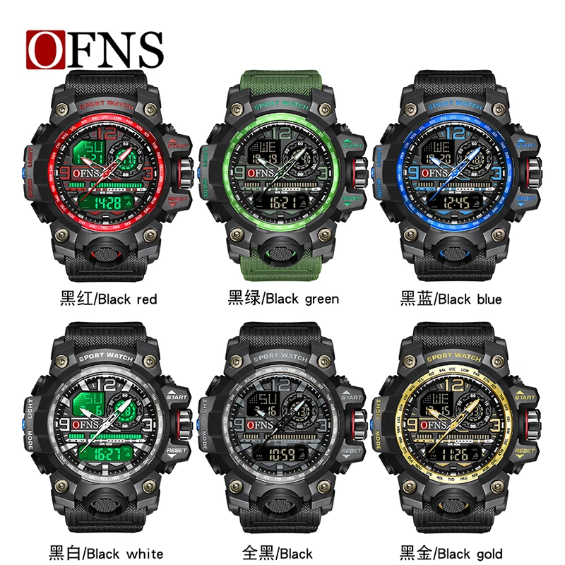 SANDA 3133 Luxury G style Military LED Digital Watches Mens Sport Clock Waterproof Digital Watches Mens Male Quartz WristWatch