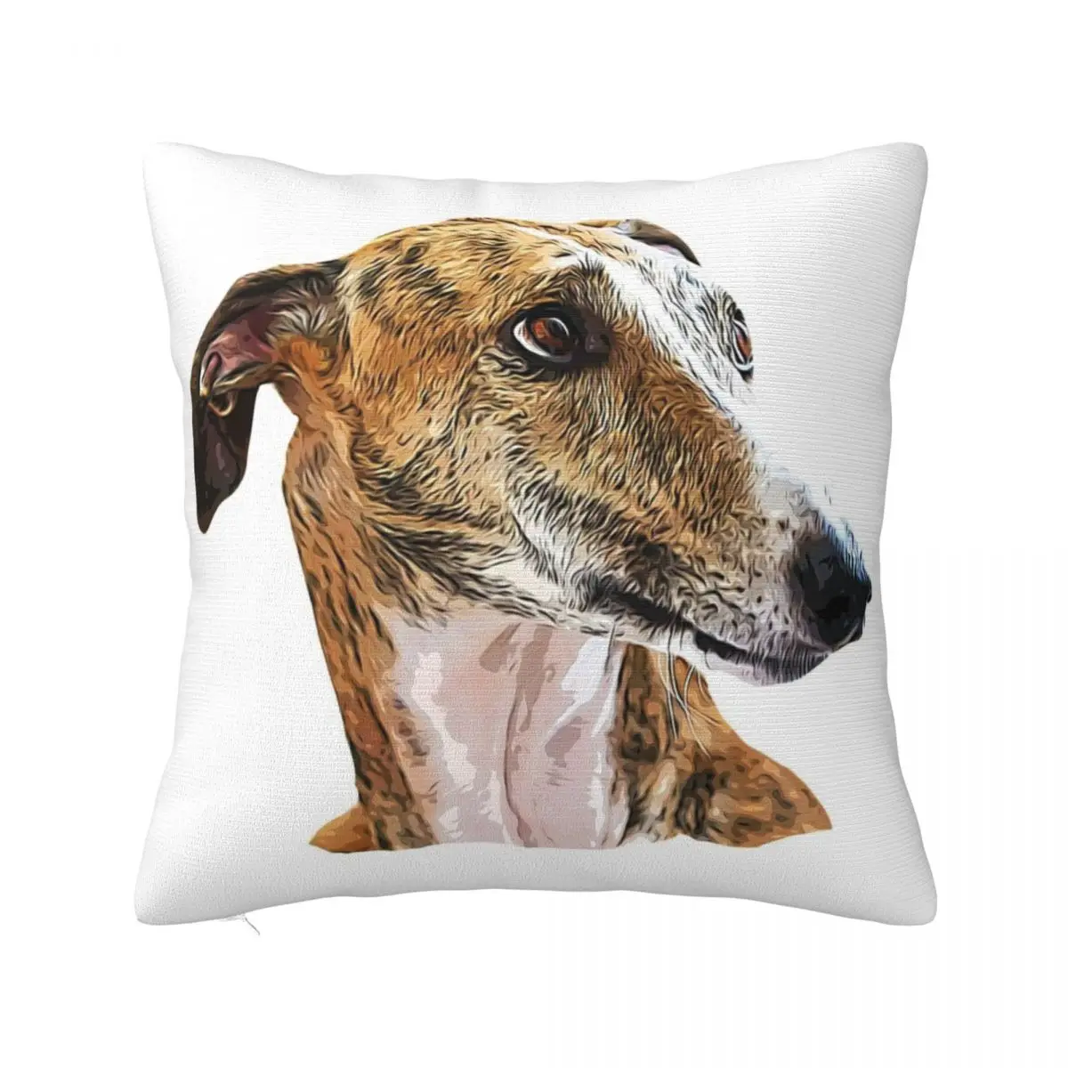 

Greyhound Brindle Beauty Throw Pillow Custom Cushion Photo Pillowcases Bed Cushions Throw Pillow Covers