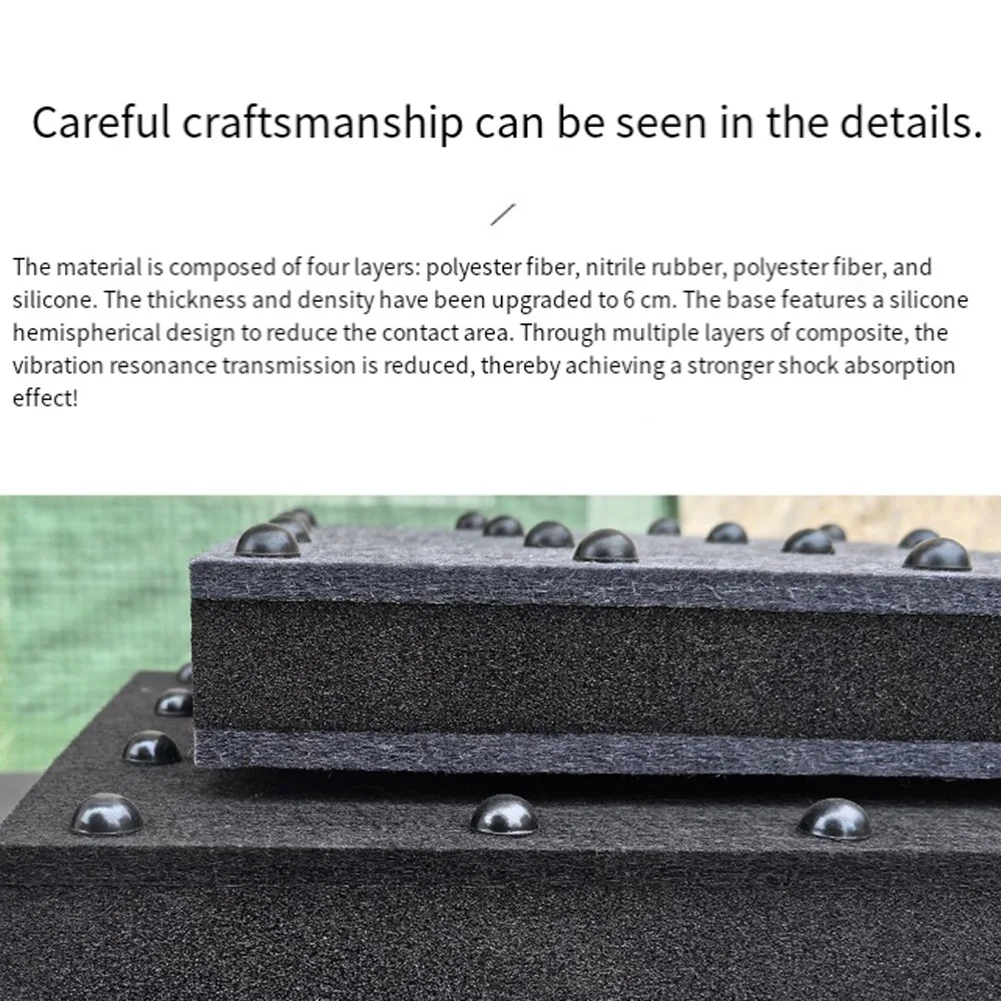 ABKQ-Hifi Audio Rack Isolation Pad Shock Absorbers Feet Spikes Stand For Subwoofers Studio Monitors& Drum Kits Bass Speakers