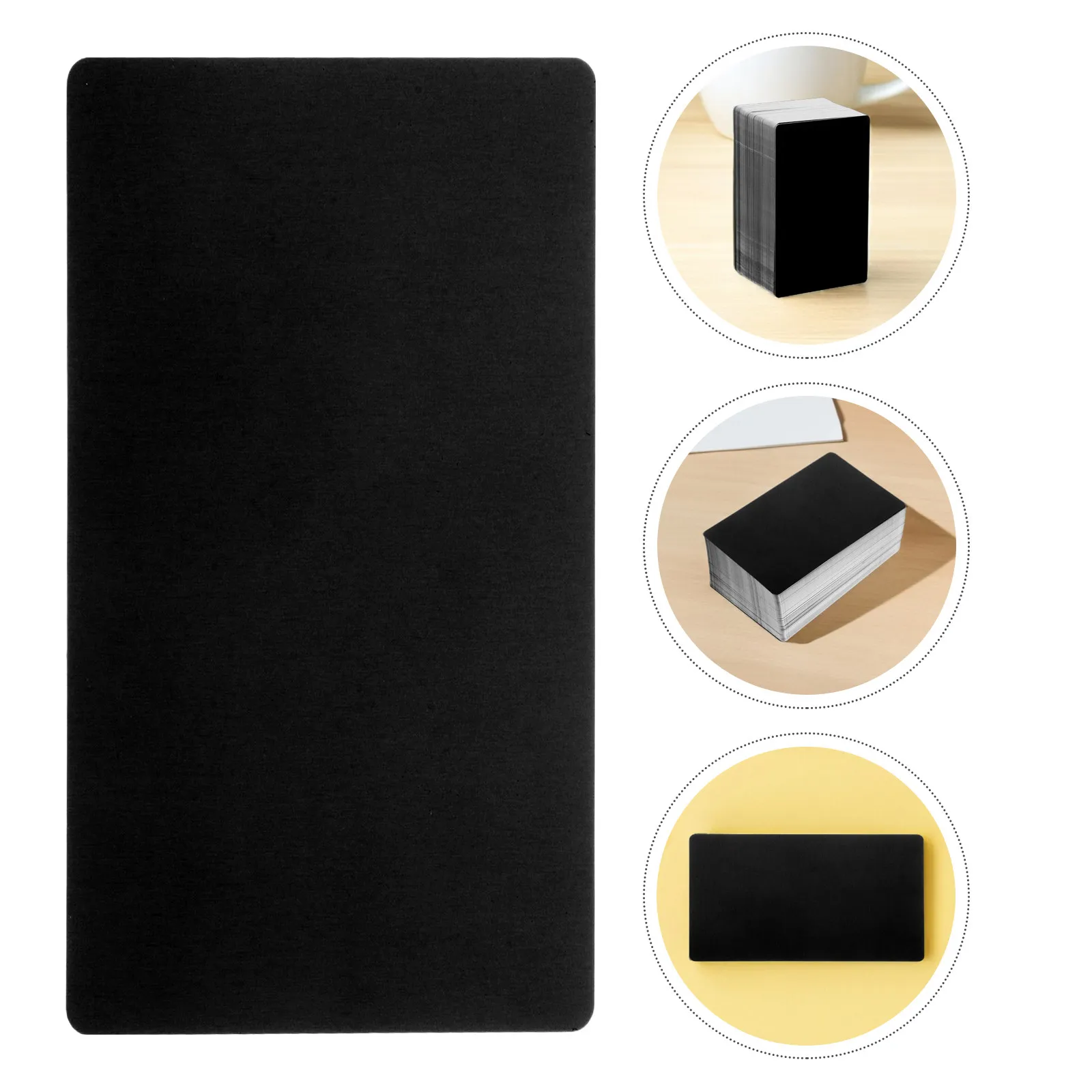 

200Pcs Blank Metal Business Cards Aluminum Laser Engraving Blanks Elegant Ultrathin Design for Professional Nameplates Tags