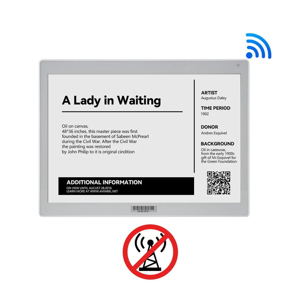 13,3 Zoll großes WIFI-Preisschild E-Ink-Display ESL-System Demo Kit Elektronisches Regaletikett