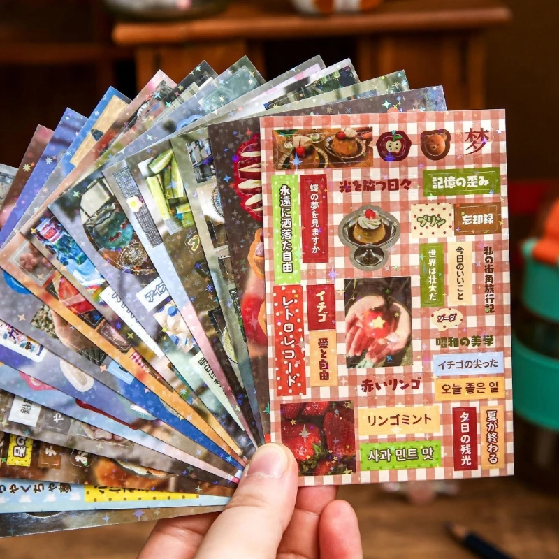 

Художественная декоративная наклейка для скрапбукинга для взрослых студентов, наклейка для журналов, эстетическая наклейка для