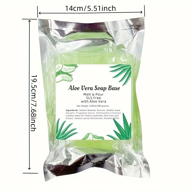 250g Aloe Vera Soap Base, Soap Making Supplies With Soap Making, Melt And Pour Soap, SLS/SLES Free