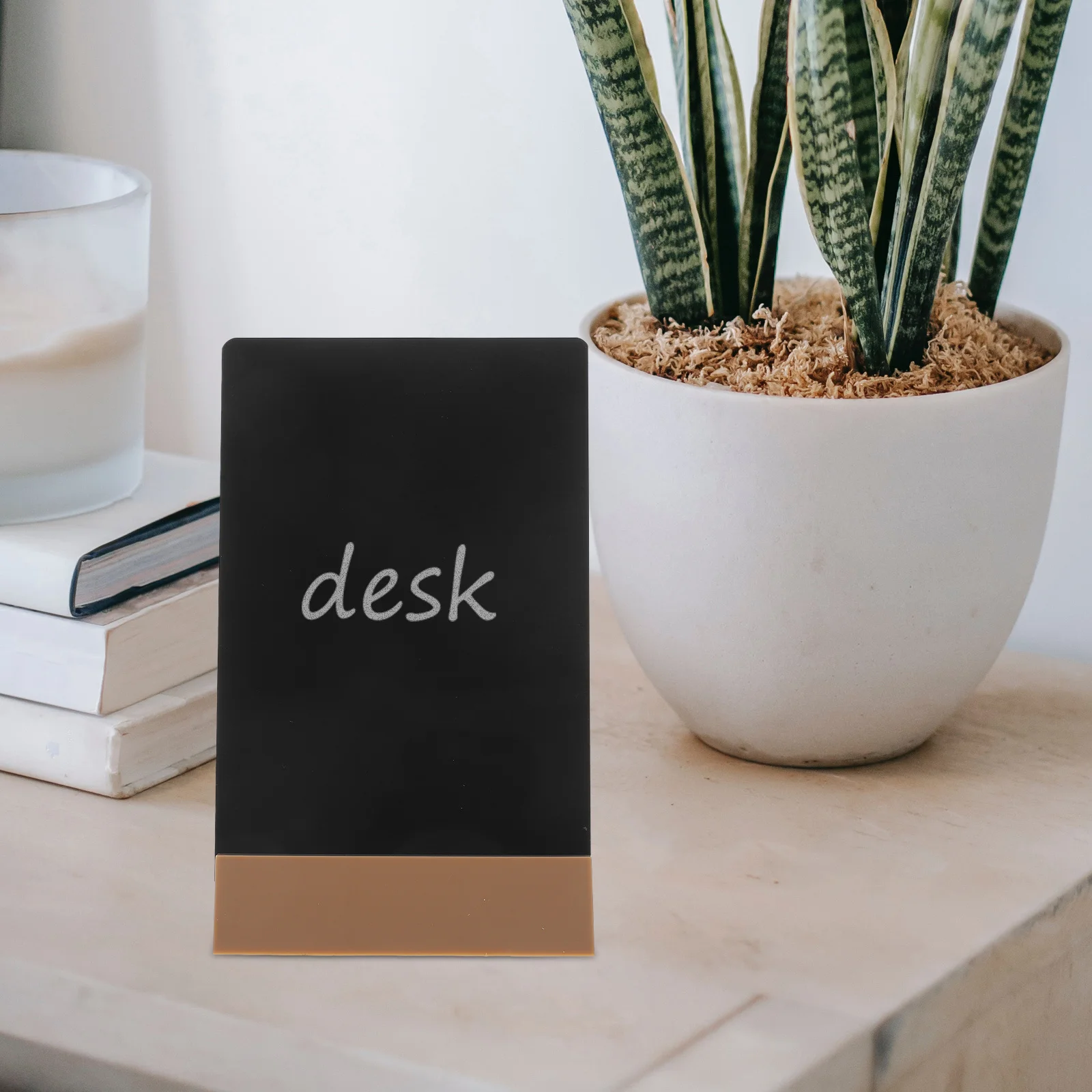 لوحة كتابة بلاستيكية صغيرة مرسومة يدويًا مقاس A6 لسطح المكتب لمتجر مقهى قائمة علامة ديكور لوحة قائمة للمطبخ #2