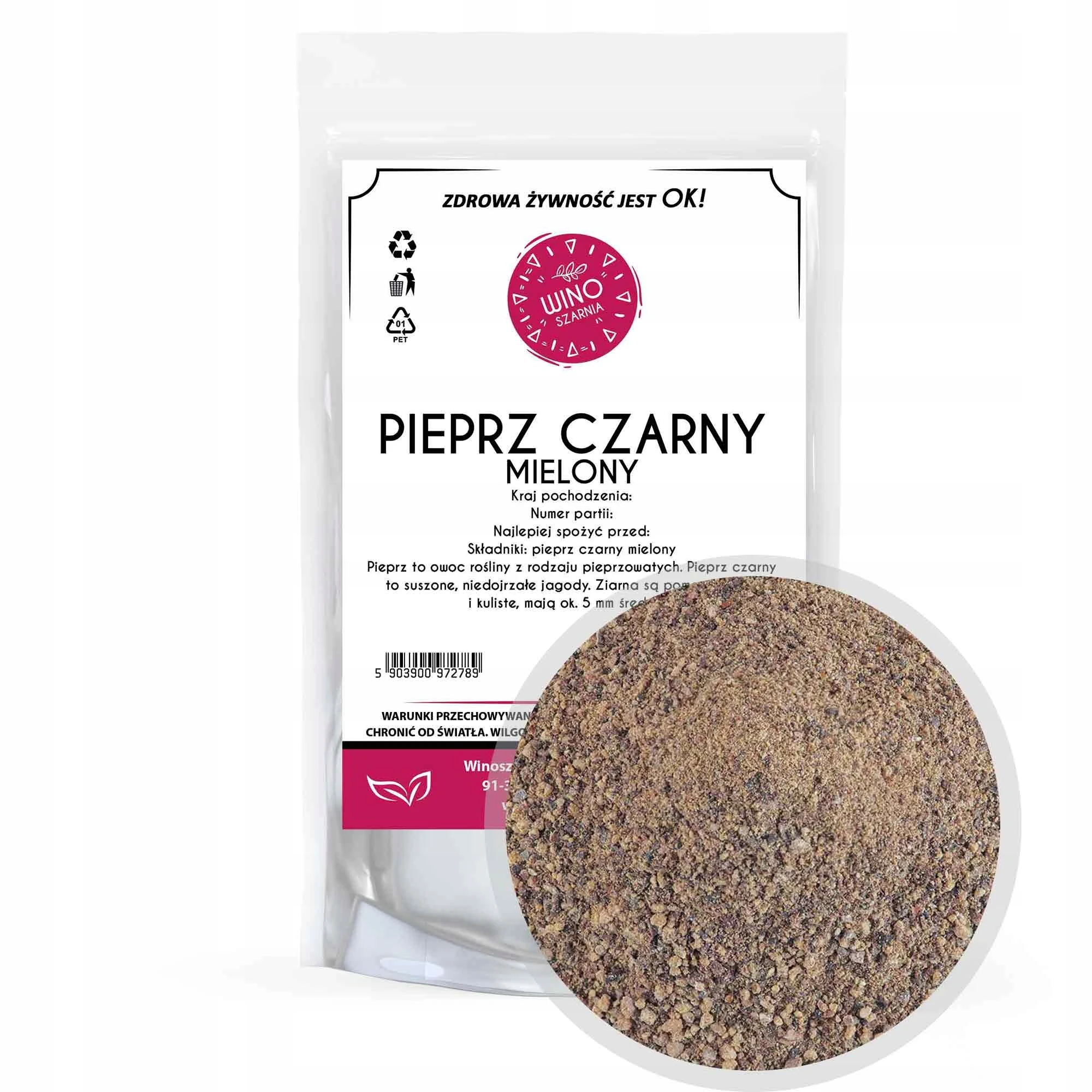 Gemalen zwarte peper - 200g Vietnam