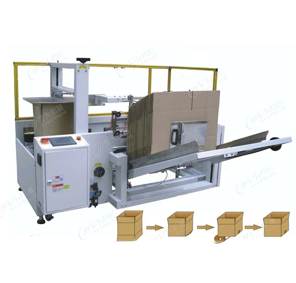 Leadworld Automatic Bottle Case Packing Machine case packer Automatic carton opening Carton Packer Machine