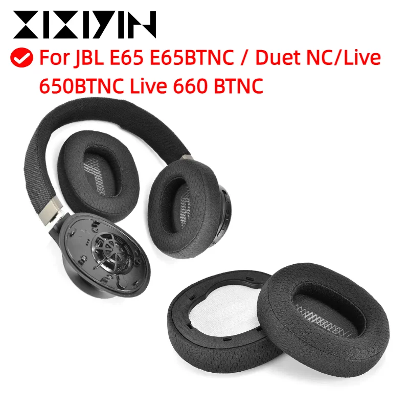 

Ear pads for JBL E65 E65BTNC / Duet NC/Live 650BTNC Live 660 BTNC replacement headphones Softer Protein Leather Earpads