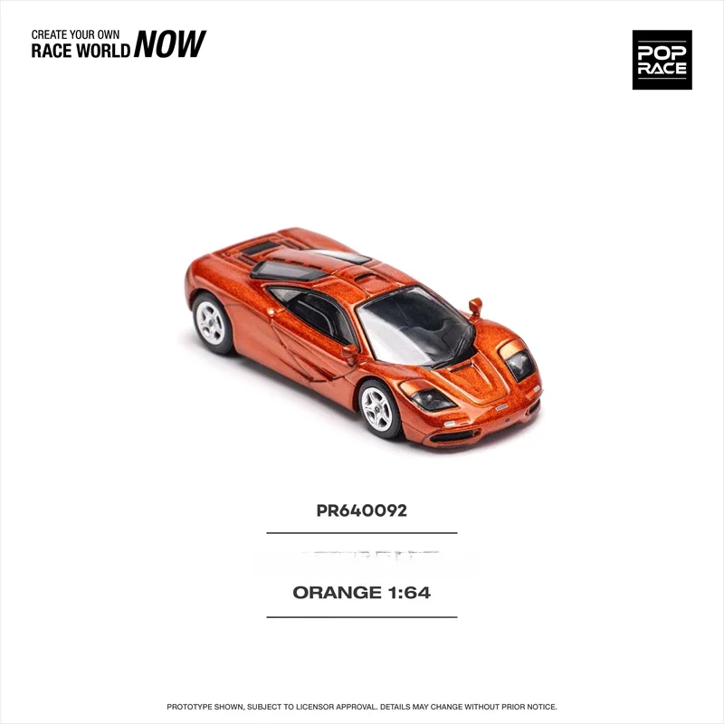 **Pre-order **Xcartoys x POP RACE 1:64 F1 Orange Model Car