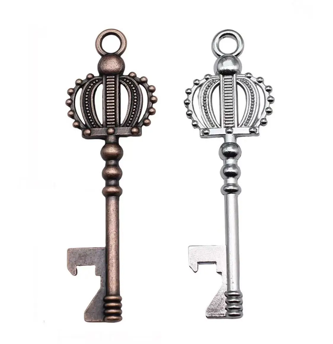 

3pcs 73*23mm Vintage key shaped pendants for handmade accessories Zinc alloy metal HW3691