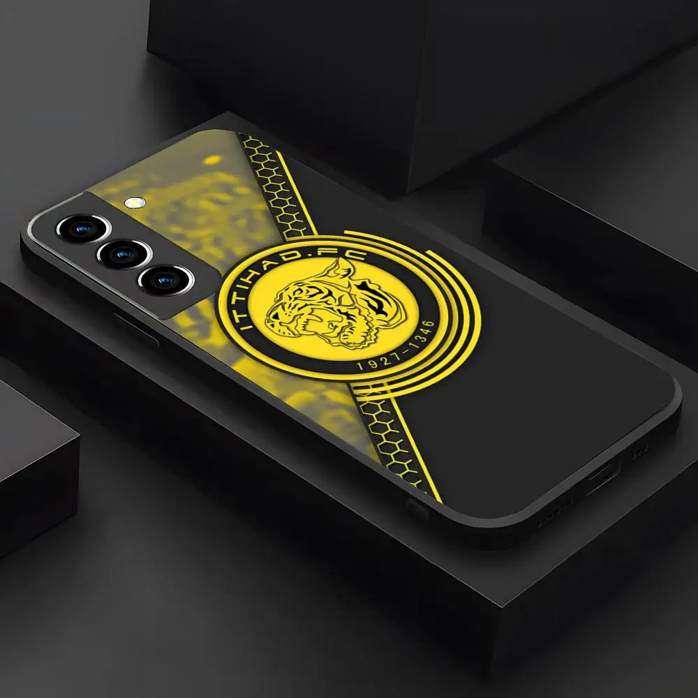 Top Sports-Al Ittihad Club Phone Case for Samsung Galaxy A21 Plus S22 A53 A24 A34 A54 A52 M54 Note 10 20 Ulitra FE  Back Cover