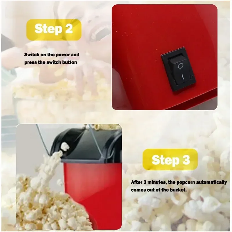 Popcorn Makers Mini Popcorn Machine Electric Household Appliance Machine Fully Automatic Popcorn Machine For Home Kitchen