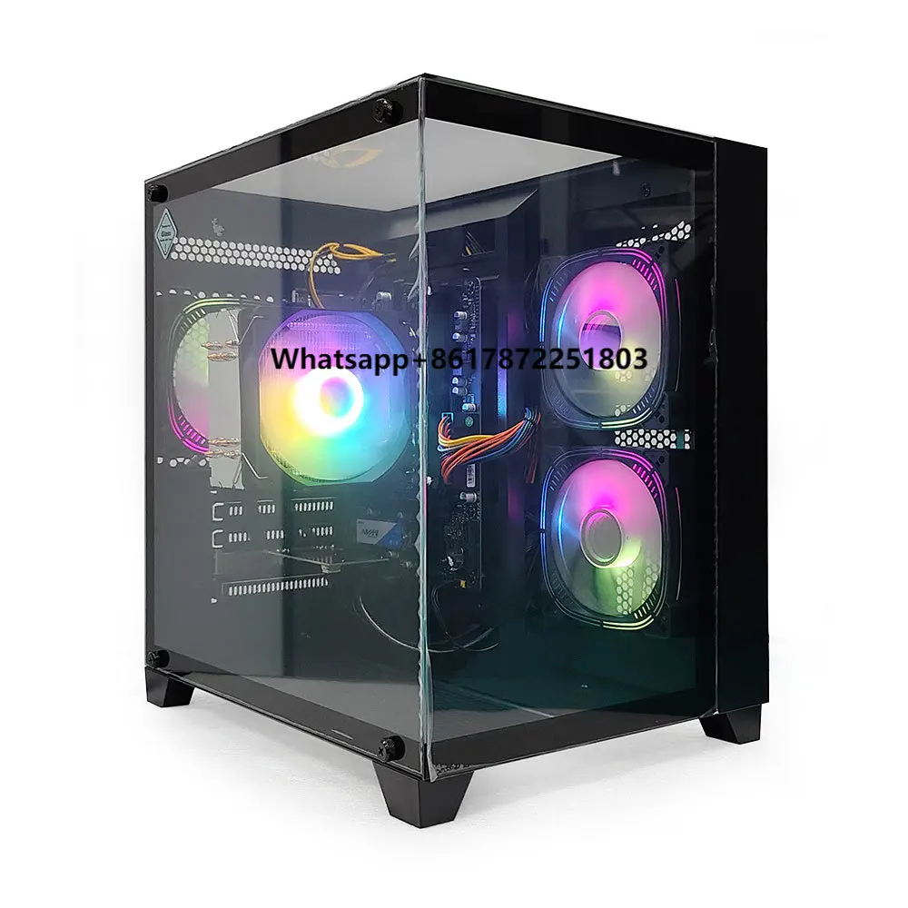 Hot-selling Desktop Core I7 Rx580 8g Ddr5 Ram 32gb Ddr4 Ssd 1tb Rgb Fan Gamer Pc Gaming Computer Cases & Towers Full Set