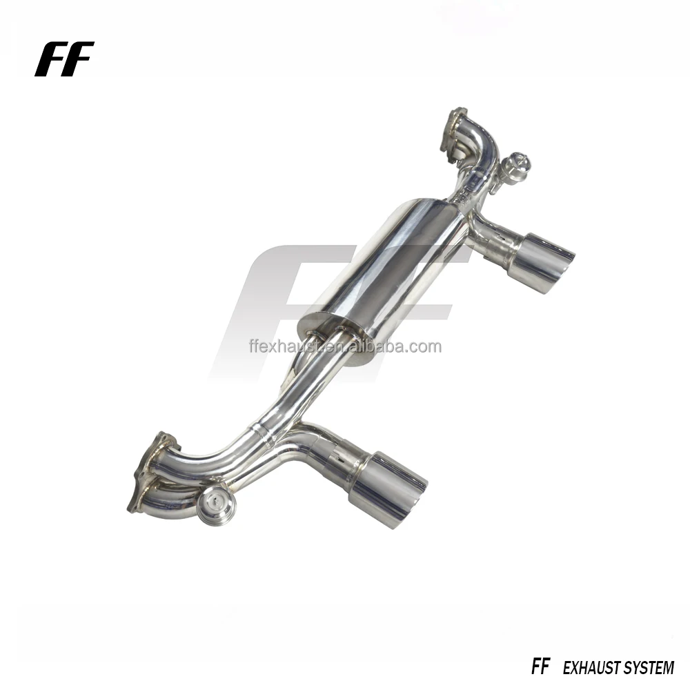 عادم عالي الجودة لبورشه 718 كايمان GTS/GT4/Spyder 2020-2023 4.0T مع نظام أنابيب عادم صمامات كاتم الصوت
