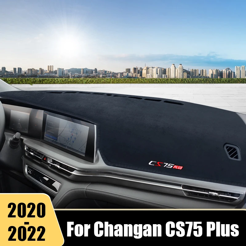 

For Changan CS75 Plus ​2020 2021 2022 Car Dashboard Cover Mat Instrument Panel Carpets Anti-UV Non-Slip Protector Accessories