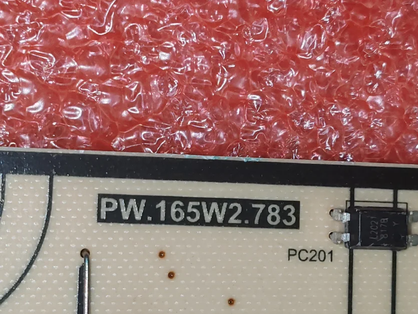 PW.165W2.783 81T-PBE065-C783A Placa de alimentación de TV LED, bien probado, foto física