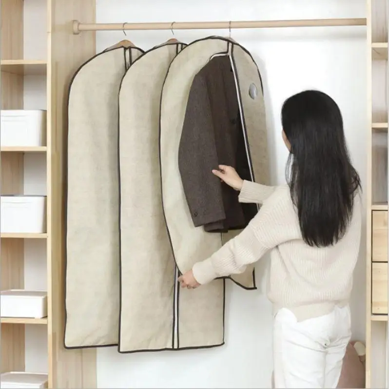 

Длинный нетканый чехол для одежды от пыли, светоотражающие брюки-клеш с низкой талией, на молнии, из смесового хлопка