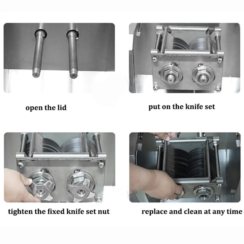 Cortadora de carne automática, máquina de corte individual multifunción, cortadora triturada para el hogar