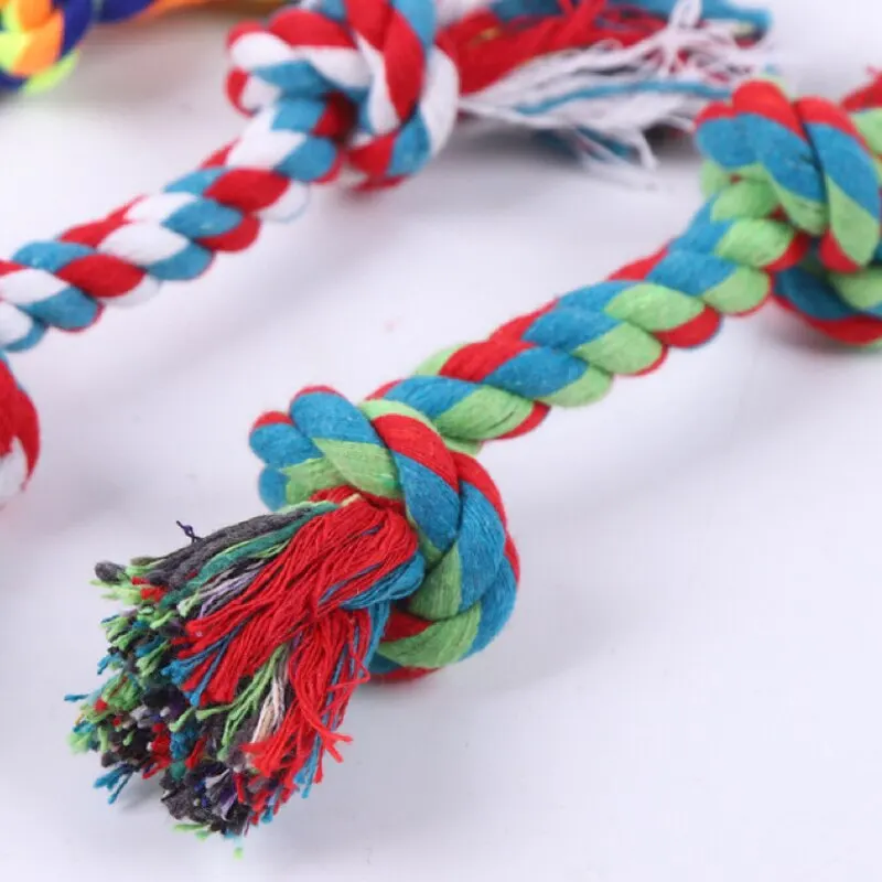 Dog Toy Pet Molar Bite-resistant Cotton Rope Knot for Small Dog Puppy Relieving Stuffy Cleaning Teeth Pet Chew Toys