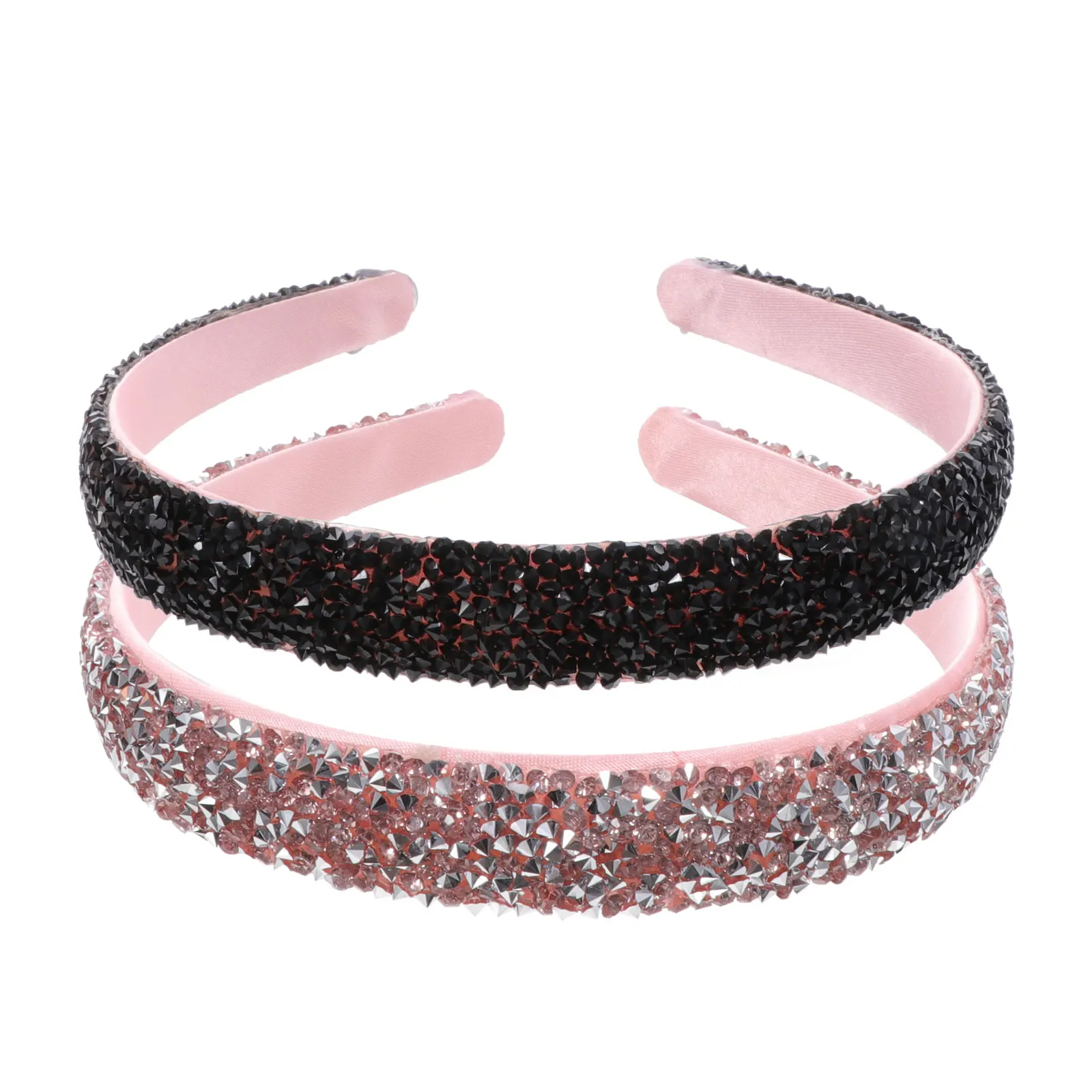 

Rhinestone Hair B Bejewelled Headb Glitter Headdress Fabric Wide Brim Hairb Girls Wedding Accessories sparkle rhinestones